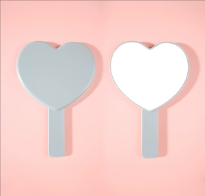 HQ กระจกแต่งหน้าขนตาปลอมแบบคละสีคุณสมบัติส่วนบุคคลเป็นมิตรกับกระเป๋ากระจกทำจากพลาสติกรูปทรงหัวใจ - Product Image 2