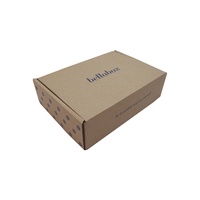 Caja de Embalaje Personalizada Ecológica con Logotipo Impreso en Lámina Dorada, Blanca, Corrugada, Tipo Avión, para Suscripciones de Ropa y Zapatos