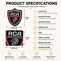 Patchs brodés personnalisés pour équipes sportives (football américain, baseball) – LOGO fait main, thermocollants