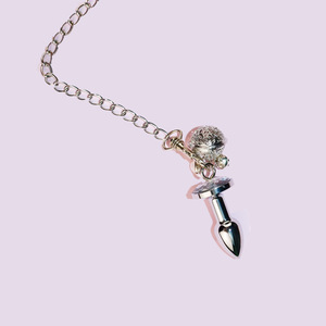 Ensemble de Plaisir pour Femmes Adultes : <span class=keywords><strong>Plug</strong></span> <span class=keywords><strong>Anal</strong></span> Étanche avec Chaîne de <span class=keywords><strong>Laisse</strong></span> et Outils Métalliques - Product Image 5