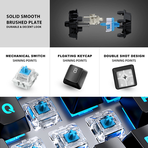 <span class=keywords><strong>Clavier</strong></span> de jeu mécanique <span class=keywords><strong>pas</strong></span> <span class=keywords><strong>cher</strong></span> 104 touches-Disposition multilingue USA/EU/JP pour les joueurs - Product Image 3