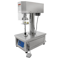 Machine de scellage et de bouchage semi-automatique électrique en acier inoxydable facile à utiliser pour les petits contenants en verre/métal/plastique