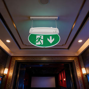 <span class=keywords><strong>Film</strong></span> indicateur remplaçable rétroéclairé Installation suspendue Lumière LED en plastique ultra-mince Signe de sortie d'urgence LiFePO4> 24m - Product Image 4