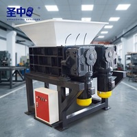 Déchiqueteuse automatique à quatre axes Shengzhong 600 800, déchiqueteuse multifonctionnelle à quatre arbres pour divers déchets