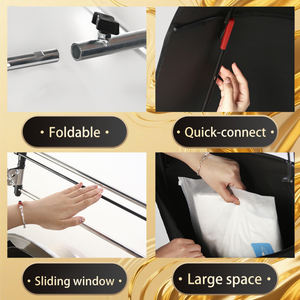 ผ้าคลุมรถสกู๊ตเตอร์ไฟฟ้าแบบใส, ร่มกันแดดกันลมกันน้ำได้ร่มรถจักรยานยนต์โพลีเอสเตอร์ทนทานถอดออกได้อย่างรวดเร็ว - Product Image 3