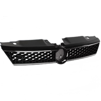 Pour VW JETTA BICENTENARIO GLI 2011-2014 Grille de calandre de carrosserie de voiture en maille noire avec chrome 5C6853653A