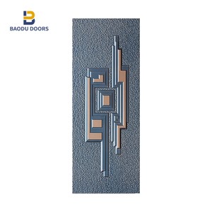 Hoja de acero estampada en relieve para puerta, diseño de lámina de hierro para puerta, de aluminio y acero - Product Image 4