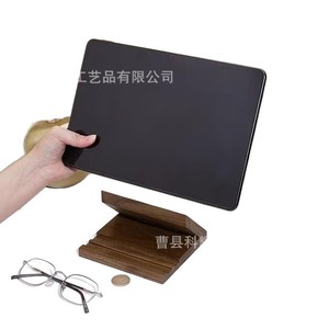 Wooden Phone <b>Stand</b> <b>For</b> <b>Tablet</b> And Smartphone Desktop Display Support Solid Wood Lazy Style Holder - Product Image 5