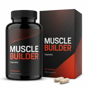 Compléments alimentaires pour la musculation, capsules à base de plantes, extrait de racine de ginseng rouge coréen et d'ashwagandha, booster d'énergie, OEM pour hommes - Product Image 1