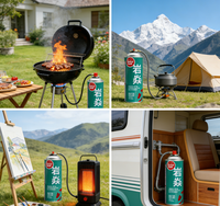 Bonbonne de gaz butane de qualité industrielle, carburant longue durée, non toxique, haute efficacité de combustion pour le camping, la randonnée et les pique-niques