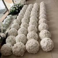 Nouvelles boules de roses artificielles de grande taille pour la décoration de tables de mariage, vitrines, halls d'exposition, présentoirs