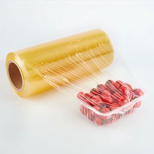Película de PVC para Envolver Alimentos, Grado Alimenticio, Suave, con Logotipo Personalizado, 30 cm de Ancho, <span class=keywords><strong>Mejor</strong></span> Precio, Directo de Fábrica - Product Image 1