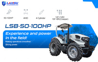 Tracteurs 70Hp 80Hp 90Hp 4X4 Tracteur agricole pour l'agriculture Tracteur de jardin