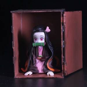 Anime <span class=keywords><strong>Demon</strong></span> <span class=keywords><strong>Slayer</strong></span> Kamado Nezuko Figure Box Kawaii Figurine PVC Statue Modèle Poupée Collection Jouet Cadeau - Product Image 3