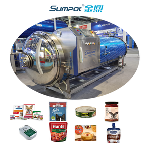 Stérilisateur à jet d'eau pour riz prêt à consommer, viande de barbecue, nouilles, aliments pour animaux de compagnie et bocaux en verre - Product Image 1