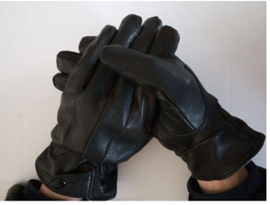 Guantes de invierno para montar a caballo, guantes de cuero de cordero para juegos - Product Image 6