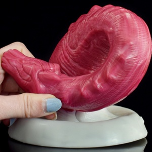New Fantasy 10 Inch Long Dragon <b>Dildo</b> Erotic Smooth Silicone Sex Toy Curved Dragon Penis for Women Sexy Flexible - Product Image 4