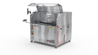 Découpeuse à jet d'eau de qualité alimentaire HEAD, découpe CNC à froid pour pâtisseries, fromages, desserts multicouches, conception hygiénique, équipement de boulangerie