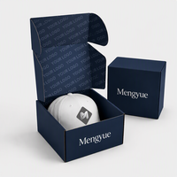 Boîte d'expédition postale en carton ondulé avec impression de logo personnalisé de luxe, auto-adhésive, pour casquette de baseball, emballage de vêtements