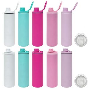 Nouveau Gobelet Droit Isotherme en Acier Inoxydable à Double Paroi de 20 oz pour Sublimation et Transfert par Presse à Chaud, Idéal Sports et Activités de Plein Air – Édition USA - Product Image 2