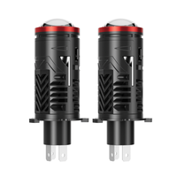 M2 H7 projecteur LED ampoule de voiture Mini lentille 1:1 sans fil Plug & Play Canbus 6000K Auto moto H7 LED phare de voiture lentille avec ventilateur