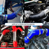 Tuyau flexible en silicone tressé résistant à la chaleur pour admission d'air turbo de radiateur de voiture personnalisé Kinglin