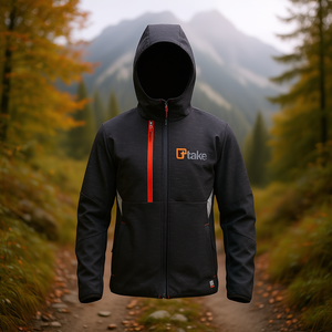 Veste Softshell Ttake noire taille XS à capuche pour activités de plein air - Product Image 3