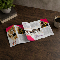 Conception sur mesure, impression offset, dépliant plié, brochure, dépliant publicitaire, couverture rigide fantaisie, qualité cartonnée professionnelle