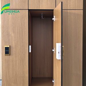 Locker Moderno <span class=keywords><strong>de</strong></span> 12mm en HPL con Acabado <span class=keywords><strong>de</strong></span> Madera para Gimnasio o Estudiante, Estructura <span class=keywords><strong>de</strong></span> Laminado Compacto Desmontable - Product Image 3