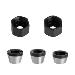 Juego de Tuercas LAVIE de 6 mm y 6,35 mm, Adaptador de Mandril para Recortadora, Cabezal de Acero al Carbono, Accesorio para Fresadora de Madera - Product Image 5