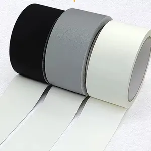 50mm * 27m etapa personalizada mate negro blanco tela conducto cinta adhesiva cinta mate gaffer