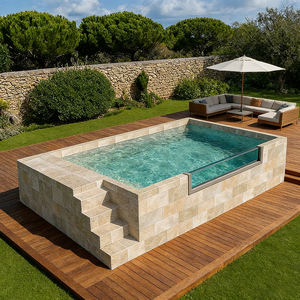 Maison de jardin de luxe, <span class=keywords><strong>piscine</strong></span> préfabriquée en fibre de verre personnalisée, <span class=keywords><strong>piscine</strong></span> hors sol, petite <span class=keywords><strong>piscine</strong></span> jacuzzi extérieure avec terrasse - Product Image 1