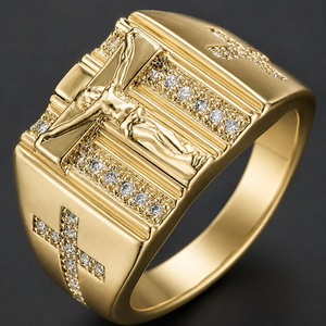 Bague Pavé Style Cour Vintage pour Hommes et Femmes – Bijou de Doigt Élégant et Tendance - Product Image 5
