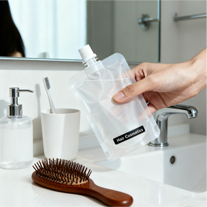 500ml 1L thân thiện với môi PE đứng <span class=keywords><strong>Spout</strong></span> <span class=keywords><strong>POUCH</strong></span> có thể tái chế bao bì chất lỏng túi cho dầu gội đầu Vodka Whisky nước trái cây nạp Mỹ phẩm sử dụng - Product Image 1