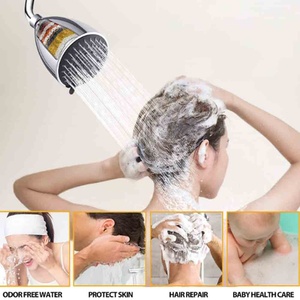 Showerhead Bathroom Faucet Cleaner 15 Stages Heavy Metals Filtration Water Outlet Purifier Kits Universal Chrome <b>Shower</b> <b>Head</b> Arm - Product Image 6