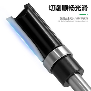 Tct Wood Milling Cutter Set 10 Piece With Bearing Straight Grooving For Wood Mdf Composite Board <b>Laminate</b> Trimming <b>Machine</b> - Product Image 4