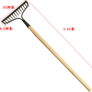 Râteau polyvalent en acier au manganèse pour l'agriculture et le jardin, idéal pour la gestion des feuilles et du sol - Product Image 2