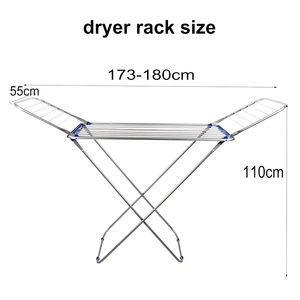 <span class=keywords><strong>Stendibiancheria</strong></span> in Acciaio Inox con Clip per Calzini, Salvaspazio, Pieghevole per Facile Conservazione, Vendita all'Ingrosso - Product Image 3