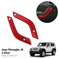 Couvre-poignée de porte intérieure en plastique ABS pour Jeep Wrangler JK JKU 2007 2017, finition argent satiné, prix d'usine