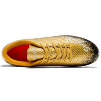 Chaussures de football unisexes à crampons longs en TPU, tige synthétique, protection des orteils, talon stable, vente en gros, usine OEM