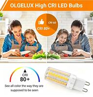 Ampoule LED G9 4W 400LM, Lampe Capsule en Céramique PC, AC120V 60Hz 2700-6500K, Culot G9, Lumière LED Corn pour Lustre Domestique