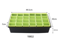 Support en plastique pour Pot de fleurs, 10 pièces, support de semis, plateau de culture, pour pépinière, avec couvercle dôme