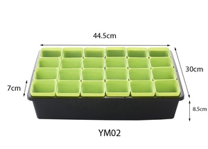 Nhựa Bền Hoa Phẳng Chậu Cây Đứng Chủ Hạt Giống Nảy Mầm Vườn Ươm Phát Triển Khay Tuyên Truyền Với Nắp Vòm - Product Image 2