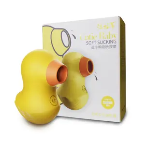 Yellow Duck Vibrator Brustwarzen Klitoris saugen Vibrator für Erwachsene