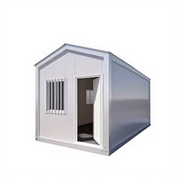 Casa Contenedor Prefabricada de Estilo Europeo con Techo a Dos Aguas para Oficina, Baño Público Móvil, Montaje Rápido en Forma de A, 5 Años de Garantía