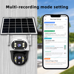 ホンナール 8MP 10倍デジタルズーム ソーラー式防犯CCTV PTZカメラ V380 Pro 4Kデュアルレンズ WiFi屋外 4G SIMカード対応ソーラーカメラ - Product Image 3
