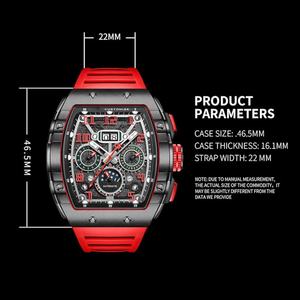 Reloj Mecánico de Lujo Personalizado para Hombre, Esfera y Correa de Diseño Moderno, Resistente al Agua y con Reserva de Marcha, en Oferta - Product Image 2