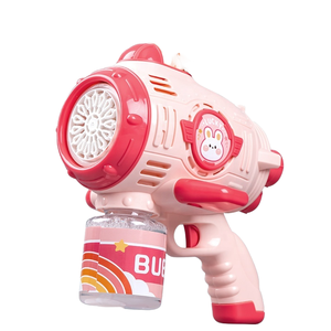 Juguete de Burbujas, Precio Económico, Juguete <span class=keywords><strong>para</strong></span> Fiestas al Aire Libre, Oso de Dibujos Animados, Pistola de Burbujas de Agua con Luz <span class=keywords><strong>El</strong></span>éctrica Espacial, Juguetes <span class=keywords><strong>para</strong></span> Niños - Product Image 1