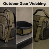 Tali nilon tahan lama kamuflase kustom anyaman hijau Jacquard Tactical-Grade tali nilon