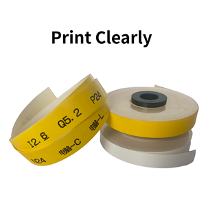 MAX Kabel-ID-Drucker Etiketten <span class=keywords><strong>LM380</strong></span> TM-305W Etikettenpapier 5/6/12mm Weiß/Gelb Etikettenband - Product Image 3